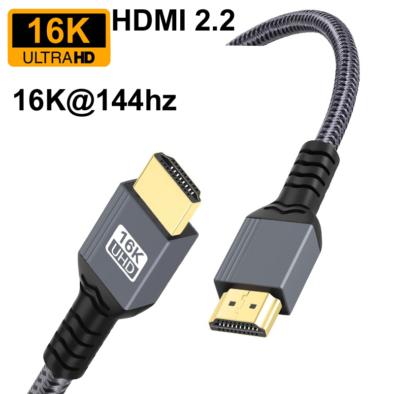 Pc Gaming Vs Ps5 - 0.5M/1M/2M tressé plaqué or HDMI 2.2
