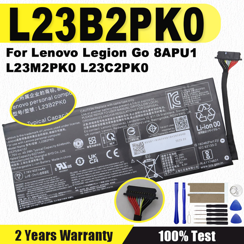 Pc Gaming Lenovo Legion - Batterie L23B2PK0 flambant neuve, 7.76V, 49.2wh,