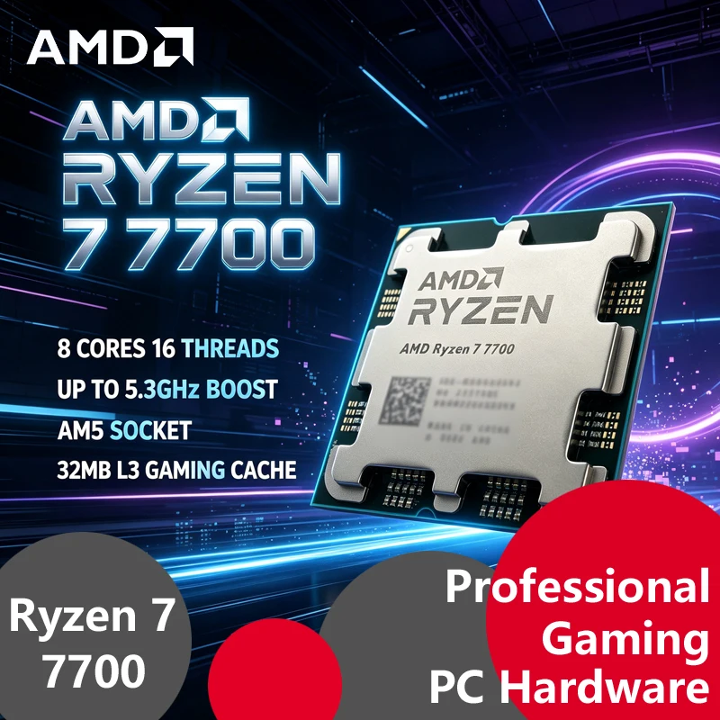 Amd Cpu Ryzen 7 - Processeur AMD Ryzen 7 7700 Débloqué