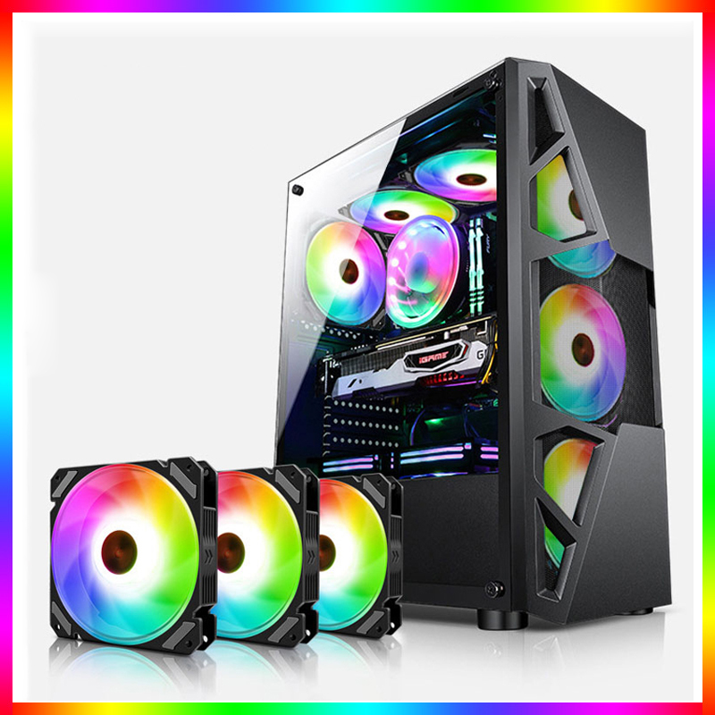 Pc Gaming Desk - Ventilateur de boîtier ARGB 120 mm