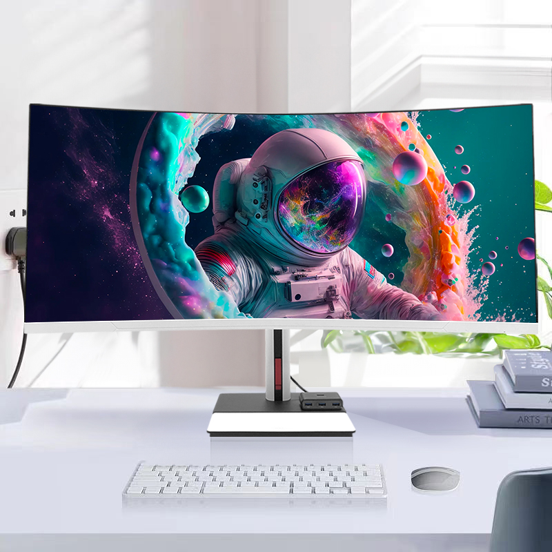 Pc Gaming Core I7 - Ordinateur de bureau à écran incurvé