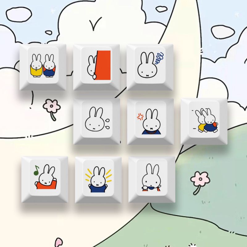 Nouveau keycap Miffy le lapin, - Mechanical Keyboard avis et prix
