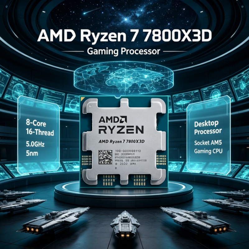 AMD R7 7800X3D Ryzen 7 AM5 CPU - Amd Cpu Ryzen 7 avis et prix