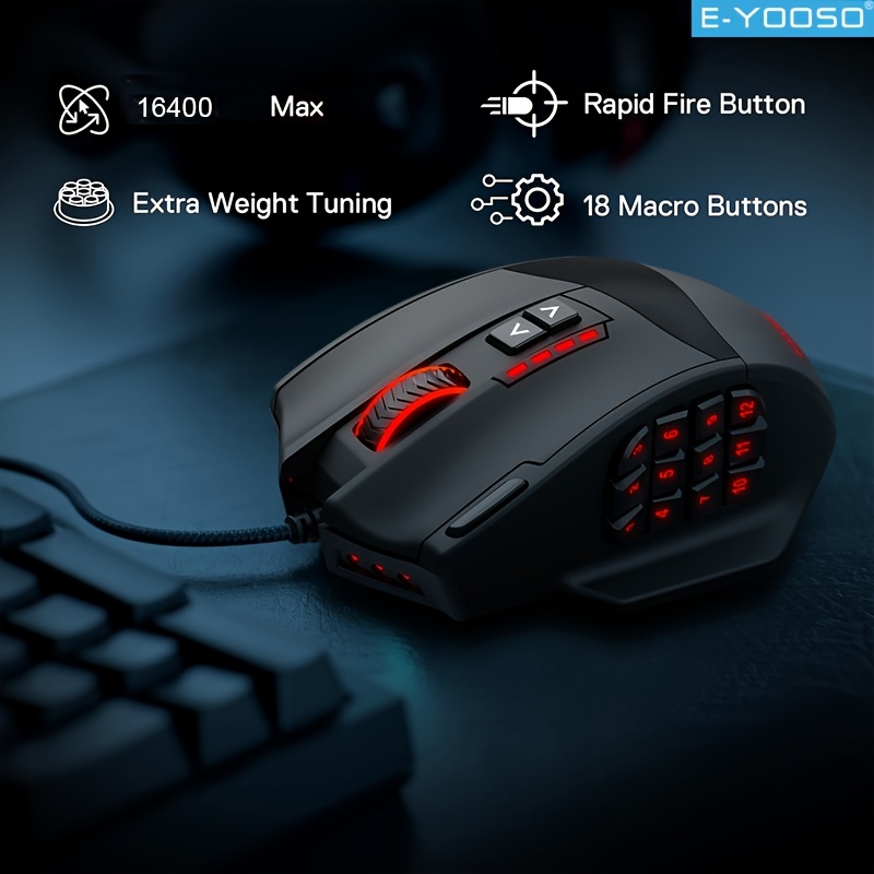 E-YOOSO rvb souris de jeu fila - Mouse Bungee Holder avis et prix