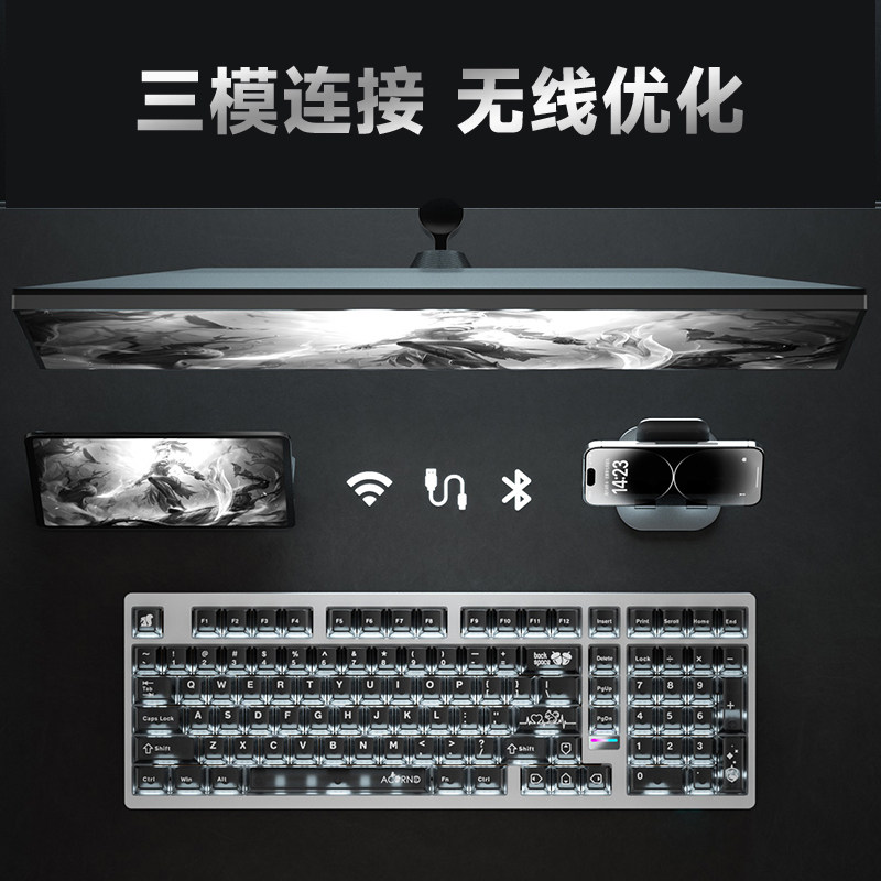 Clavier mécanique sans fil Wei - Pc Gaming Desk avis et prix