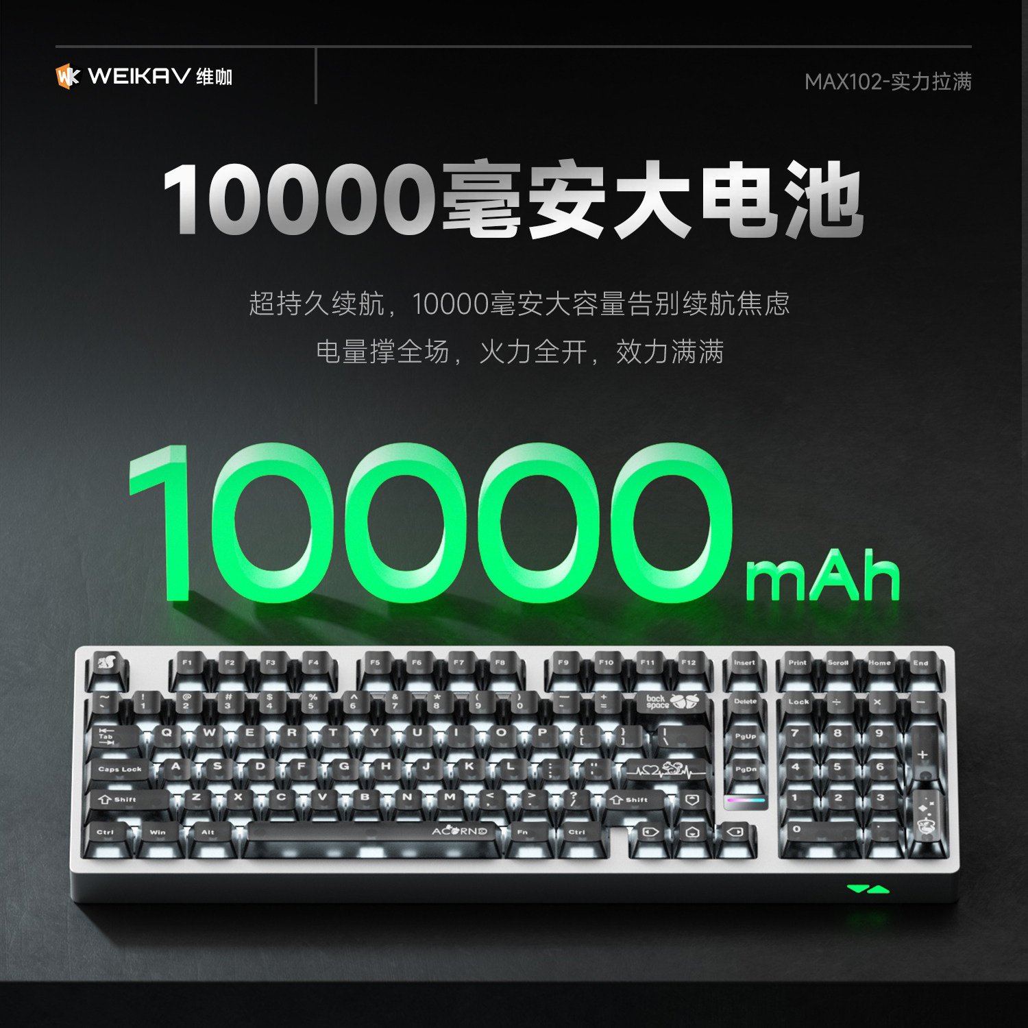 Clavier mécanique sans fil Wei - Pc Gaming Desk avis et prix