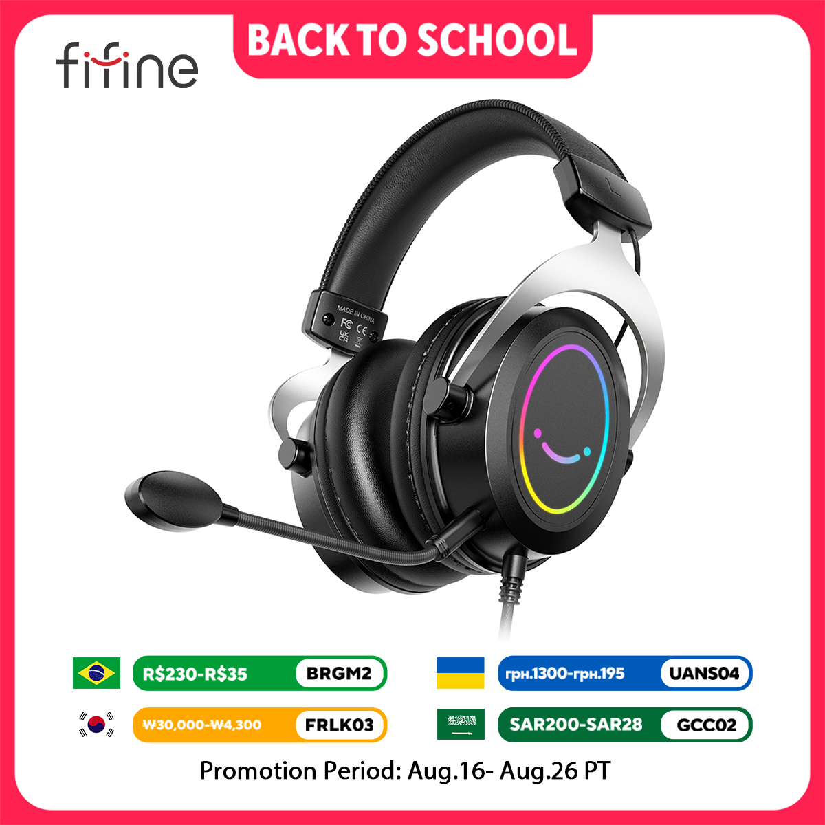Casque de jeu FIFINE avec cont - Pc Gaming Vs Ps5 avis et prix