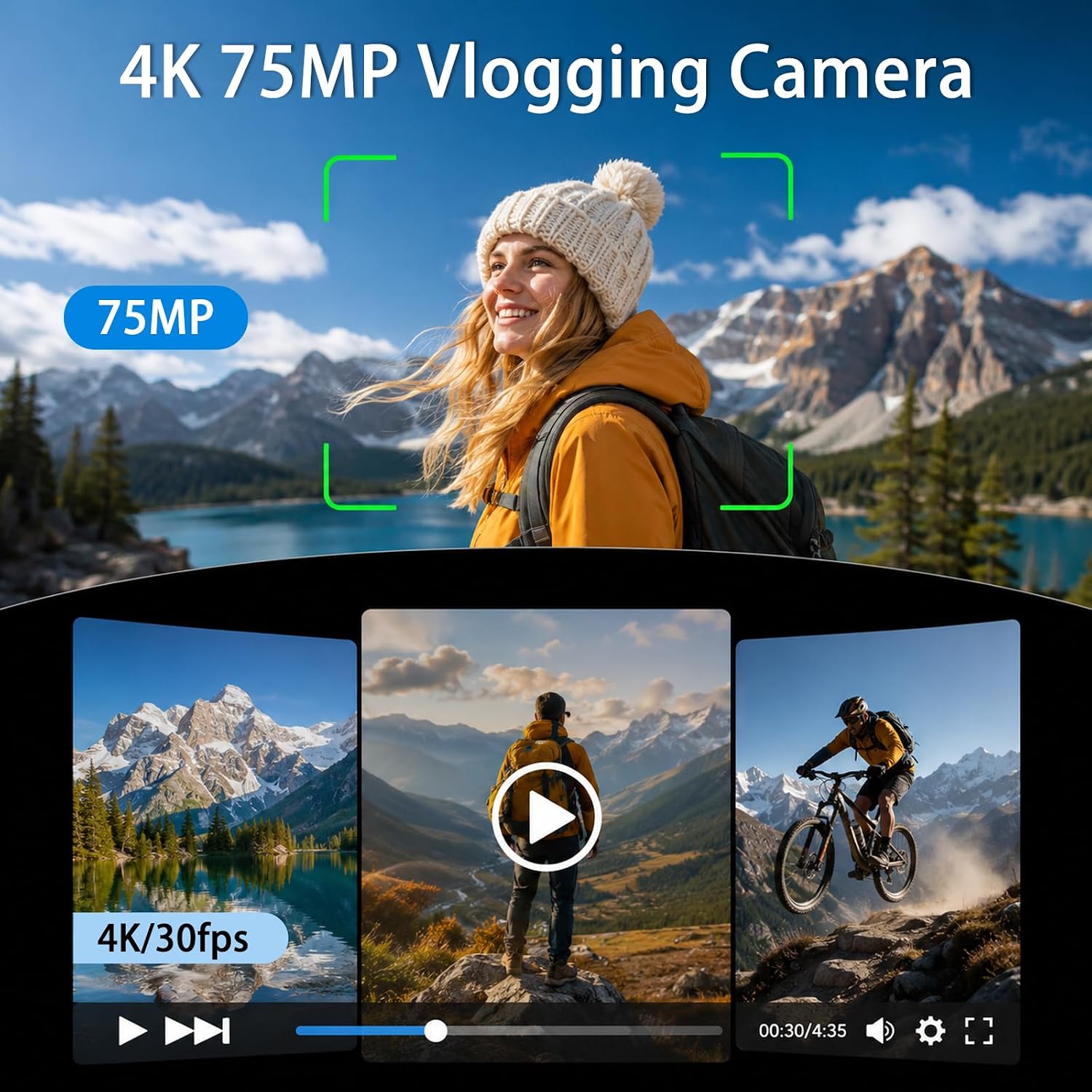 Caméra de vlogging portable 4K - Webcam 4K avis et prix