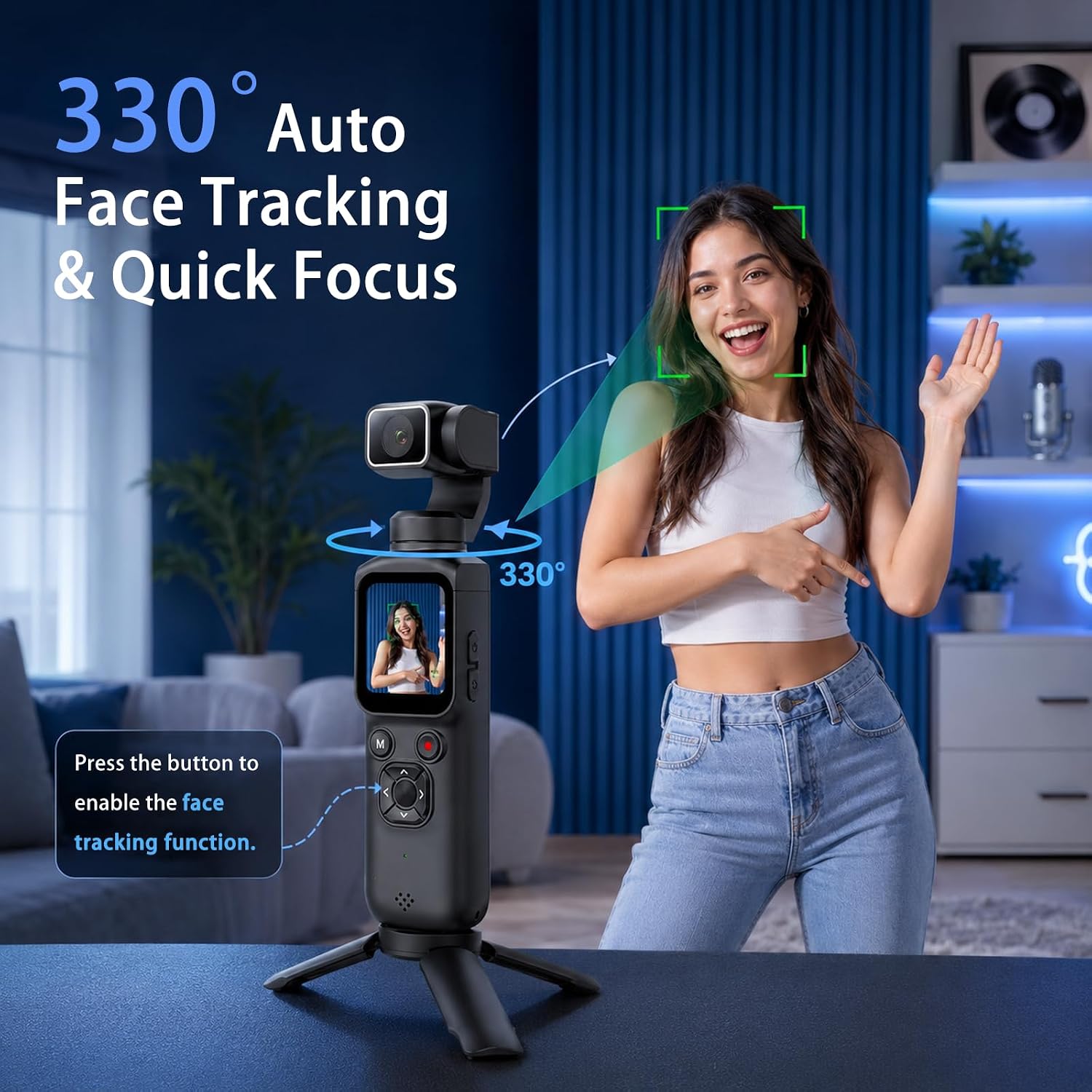 Caméra de vlogging portable 4K - Webcam 4K avis et prix