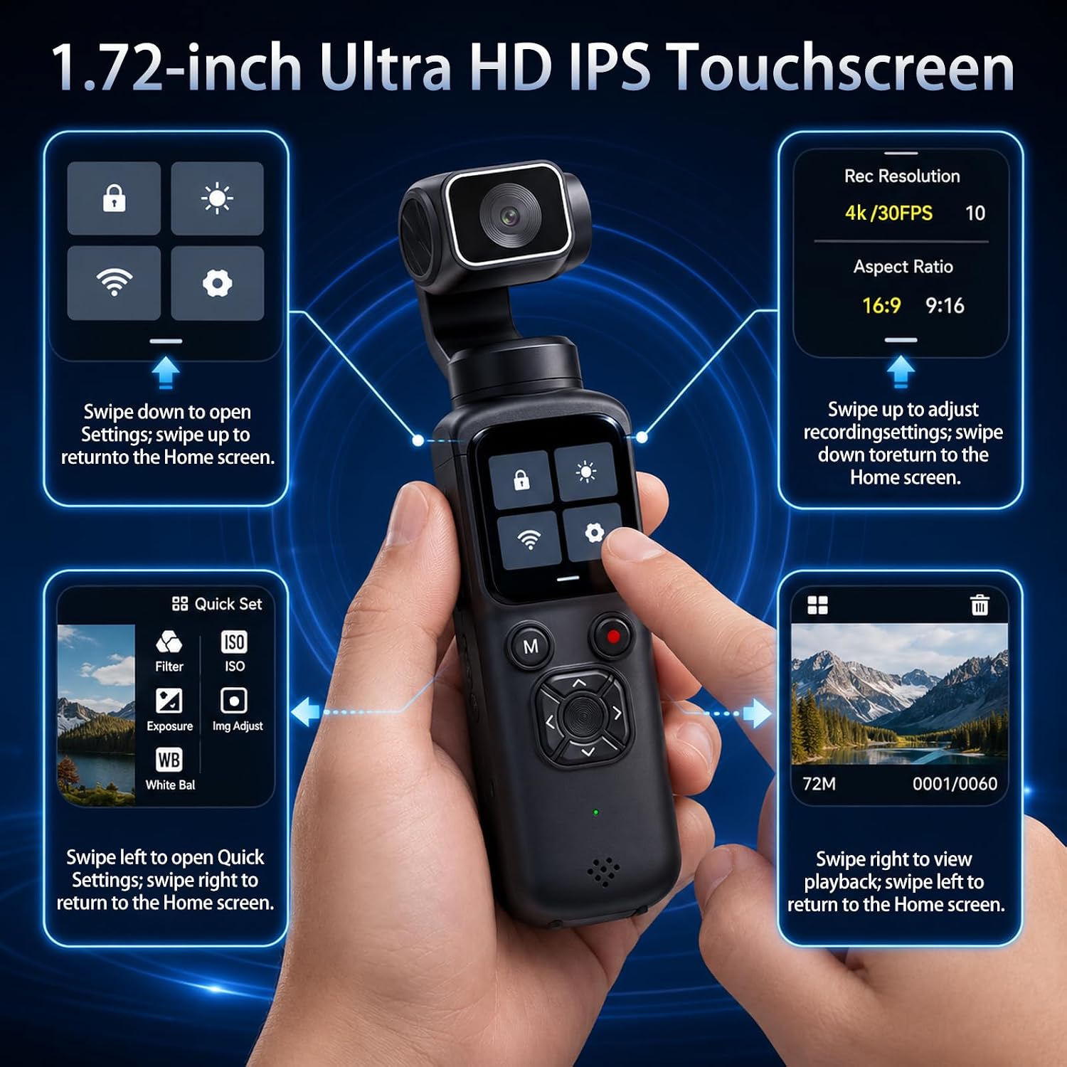 Caméra de vlogging portable 4K - Webcam 4K avis et prix