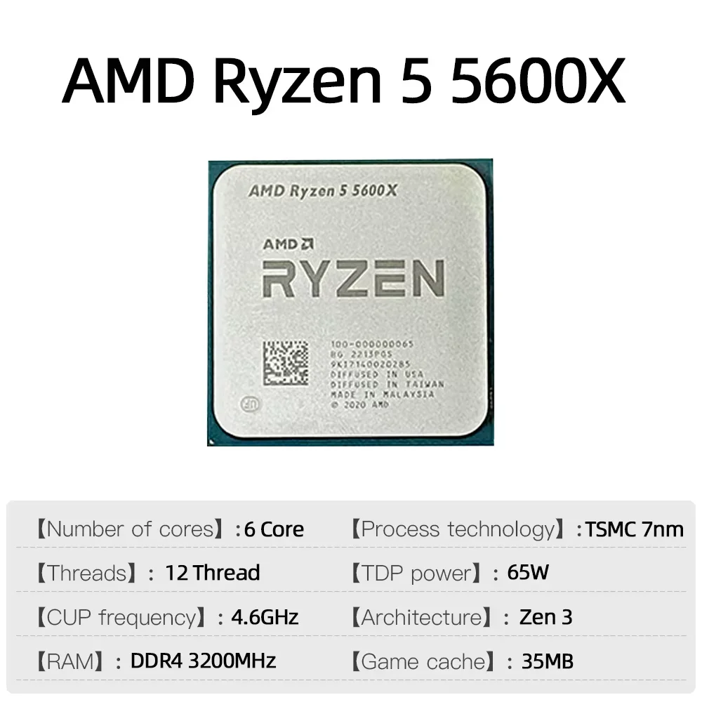 Processeur AMD Ryzen 5 5600X,  - Amd Cpu Ryzen 7 avis et prix