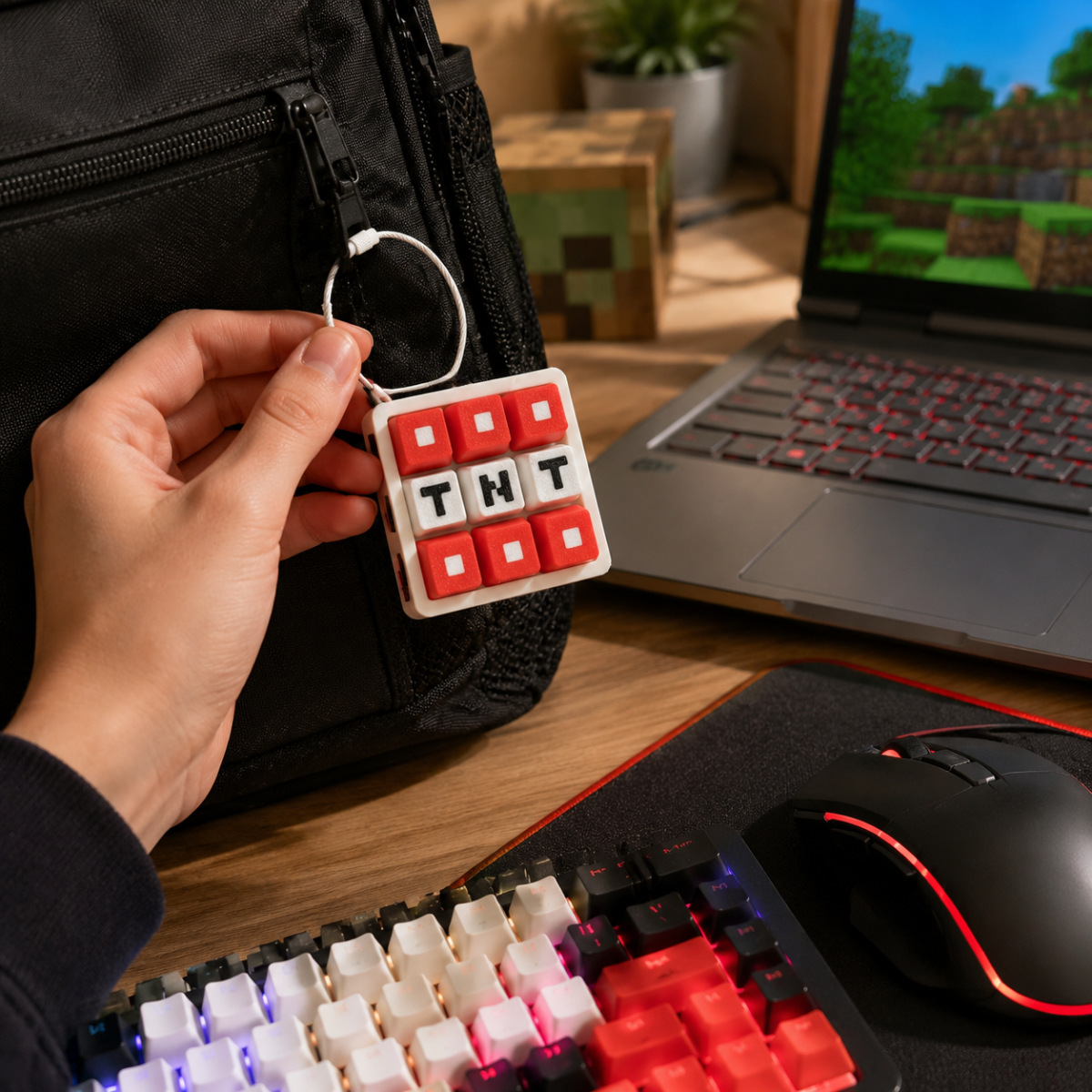 Nouveau Porte-clés 3D My World - Mechanical Keyboard avis et prix