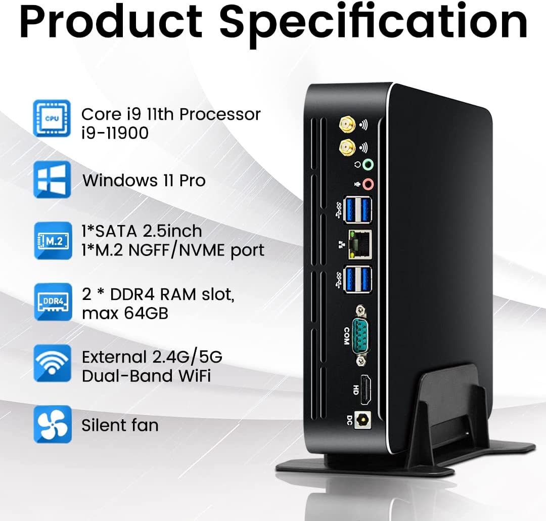 Mini PC Partaker 11e génératio - Pc Gaming Core I7 avis et prix