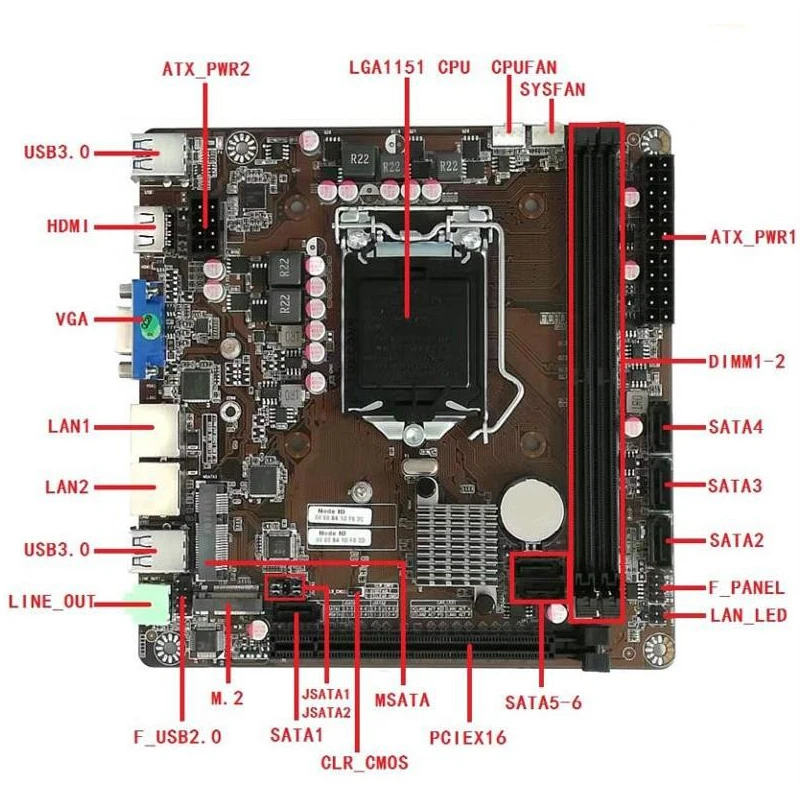 Carte mère B365 Mini-ITX LGA 1 - Pc Gaming Core I7 avis et prix