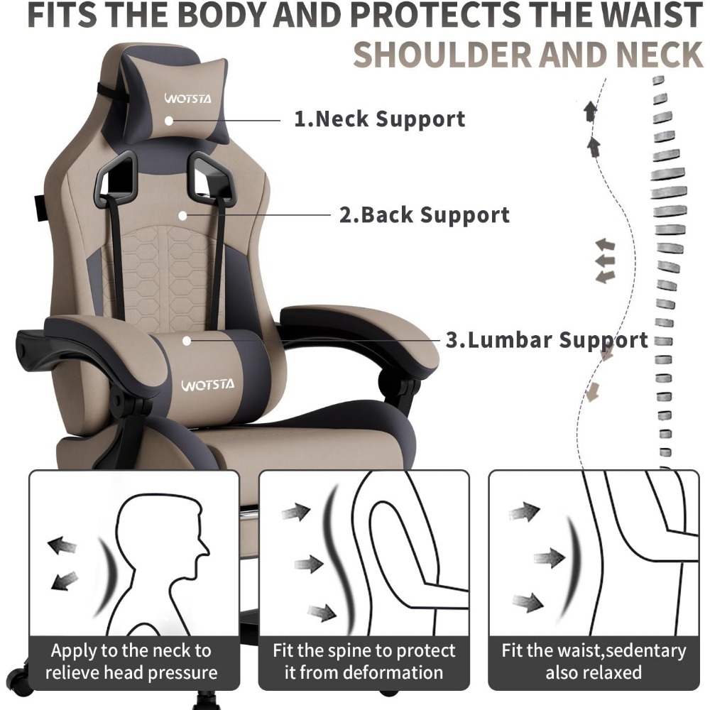 Chaise de jeu ergonomique avec - Gaming Chair avis et prix